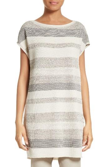 Women's Lafayette 148 New York Metallic Twill Stitch Tunic