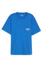 Men's Vineyard Vines American Flag Whale Graphic T-shirt - Blue
