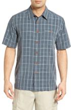 Men's Quiksilver Waterman Collection 'crow's Nest' Regular Fit Plaid Sport Shirt - Grey