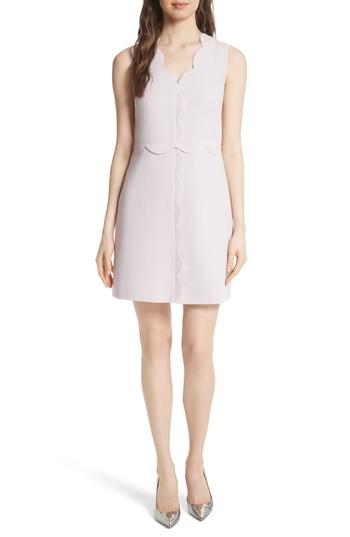 Women's Ted Baker London Scallop Edge Shift Dress - Pink