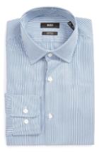Men's Boss Marley Us Sharp Fit Easy Iron Stripe Dress Shirt