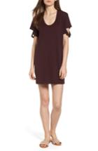 Women's Project Social T Knotted Sleeve T-shirt Dress - Purple