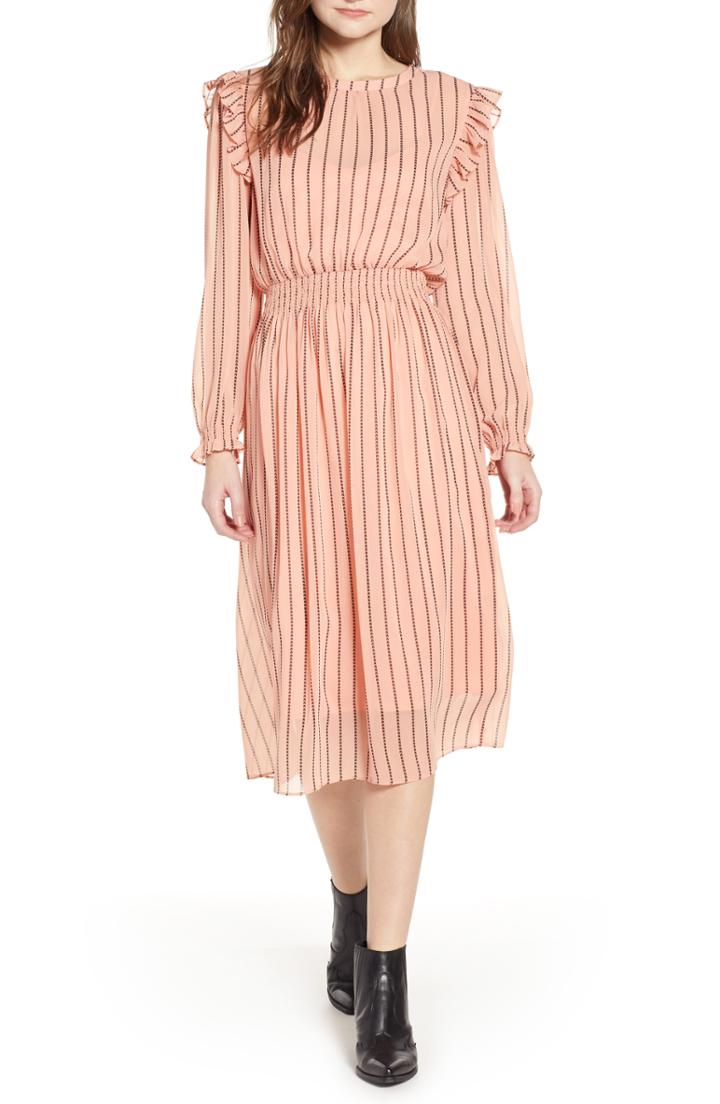 Women's Scotch & Soda Print Midi Dress - Pink