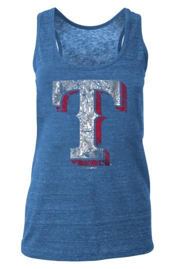 Women's New Era Cap Mlb Racerback Triblend Tank - Blue