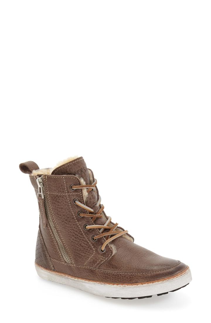 Women's Blackstone 'cw96' Genuine Shearling Lined Sneaker Boot Us / 41eu - Grey
