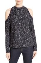 Women's Rebecca Taylor Cold Shoulder Boucle Pullover
