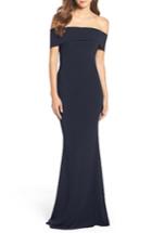Women's Katie May Legacy Crepe Body-con Gown - Blue