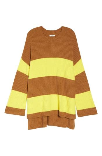 Women's Bp. Rugby Stripe Sweater - Yellow