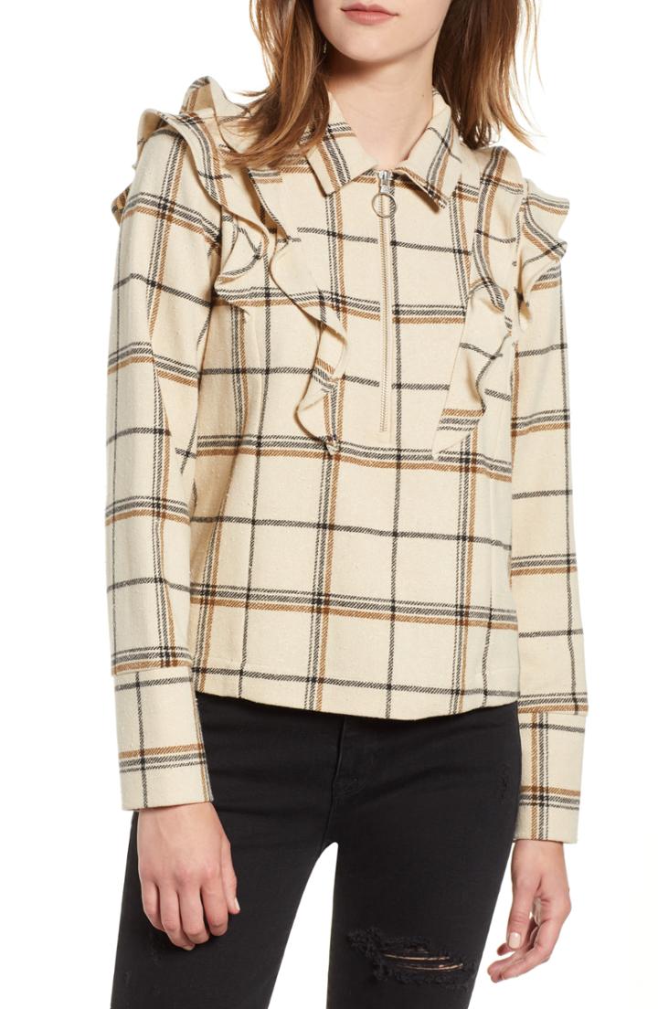 Women's Scotch & Soda Check Print Top