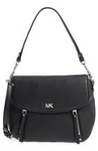 Michael Kors Medium Leather Shoulder Bag - Black