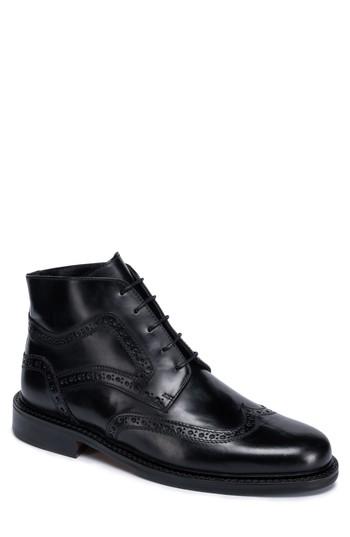 Men's Bugatchi Toscano Wingtip Boot .5 M - Black