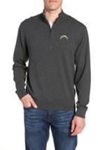 Men's Cutter & Buck Los Angeles Chargers - Lakemont Fit Quarter Zip Sweater
