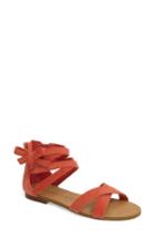 Women's Sole Society Sana Wraparound Sandal .5 M - Red