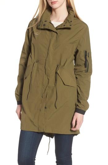 Women's Penfield Hooded Raincoat - Green