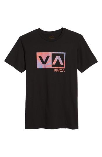 Men's Rvca Balance Fill T-shirt, Size - Black