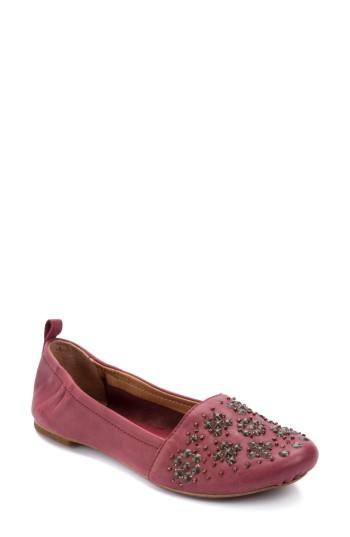 Women's Latigo Bonanza Studded Flat .5 M - Burgundy