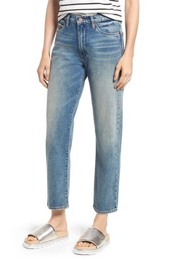 Women's Blanknyc The Crosby High Waist Straight Leg Jeans - Blue