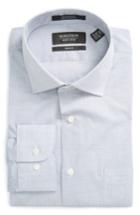 Men's Nordstrom Men's Shop Trim Fit Solid Dress Shirt .5 34/35 - Blue