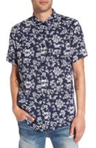 Men's Imperial Motion Havanna Trim-fit Woven Shirt, Size - Blue