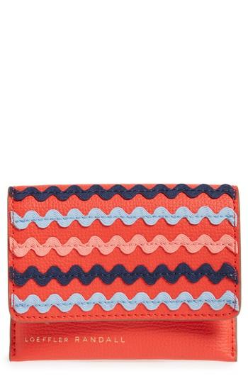 Women's Loeffler Randall Essential Leather Wallet - Orange