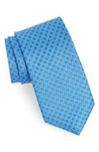 Men's Calibrate Denberg Check Silk Tie, Size - Blue