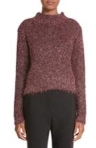 Women's Ellery Vaporize Textured Metallic Sweater - Pink