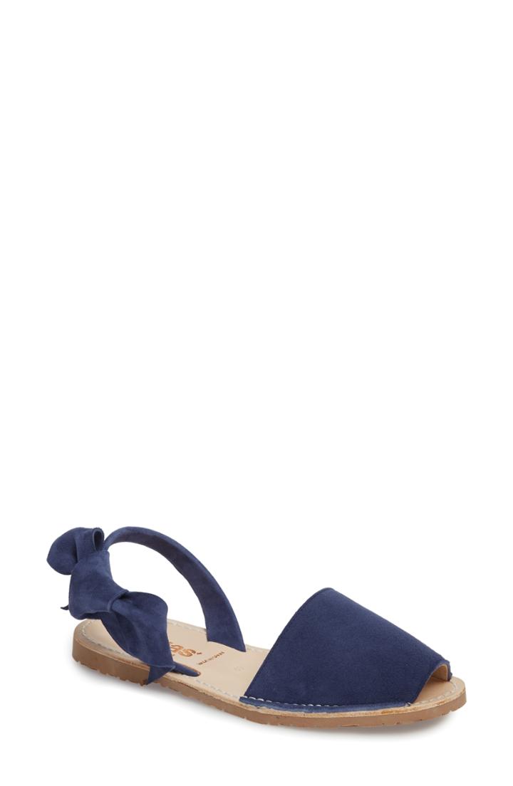 Women's Solillas Ankle Bow Sandal Us / 37eu - Blue