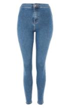Women's Topshop Joni High Waist Skinny Jeans W X 30l (fits Like 27w) - Blue