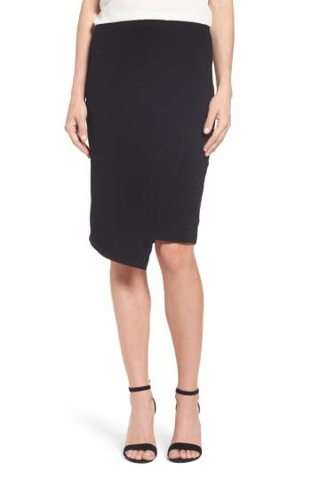 Women's Vince Camuto Faux Wrap Tube Skirt - Black