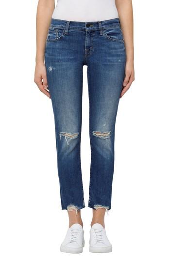 Women's J Brand Sadey Crop Slim Straight Leg Jeans - Blue