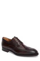 Men's Magnanni Hampton Wingtip Oxford .5 M - Burgundy