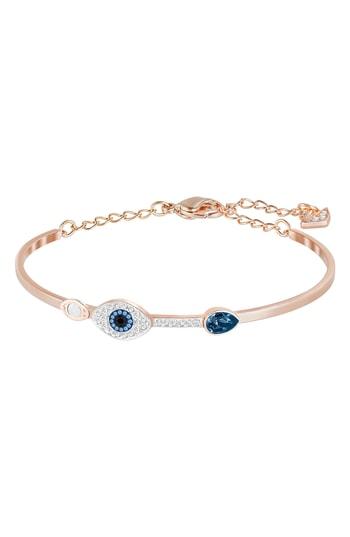 Women's Swarovski Duo Evil Eye Crystal Bangle