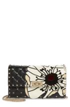 Valentino Garavani Spike It Patchwork Leather Shoulder Bag - Black