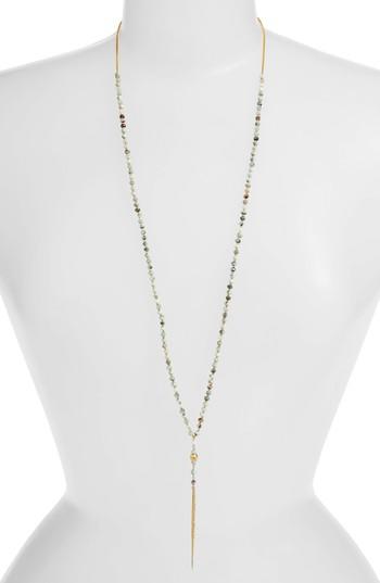 Women's Chan Luu Larimar Mix Dagger Pendant Necklace