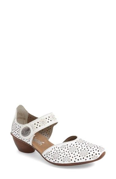 Women's Rieker Antistress 'mirjam 11' Two-piece Pump Eu - White