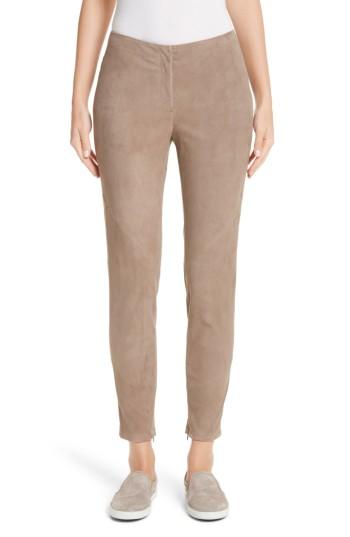 Women's Lafayette 148 New York Slim Suede Pants