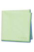 Men's David Donahue Geometric Cotton Pocket Square