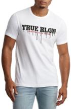 Men's True Religion Brand Jeans Drippy Logo T-shirt - White