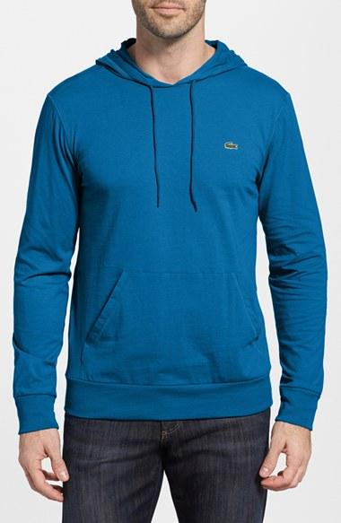 Men's Lacoste Jersey Hoodie (3xl) - Blue