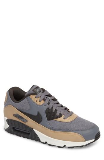 Men's Nike Air Max 90 Premium Sneaker .5 M - Grey