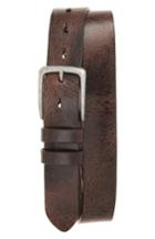 Men's Torino Belts Antiqued Polished Harness Leather Belt - Brown