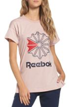 Women's Reebok Graphic Logo Tee - Pink