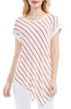 Women's Two By Vince Camuto Stripe Waffle Knit Top - Red