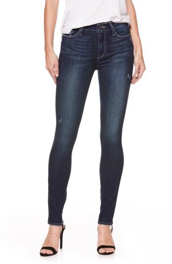 Women's Paige Hoxton High Waist Skinny Jeans - Blue