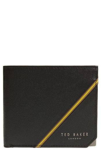 Men's Ted Baker London Dipps Leather Wallet - Black