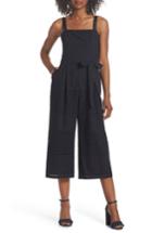 Women's Eliza J Ribbon Strap Cotton Jumpsuit
