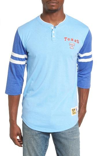 Men's Mitchell & Ness Home Stretch - Texas Rangers Henley