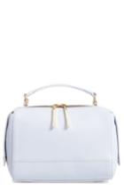 Milly Astor Leather Top Handle Satchel - Blue