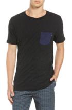Men's Scotch & Soda Nep Jersey Pocket T-shirt, Size - Ivory
