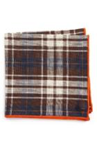 Men's Armstrong & Wilson Wheat Toast Linen Pocket Square